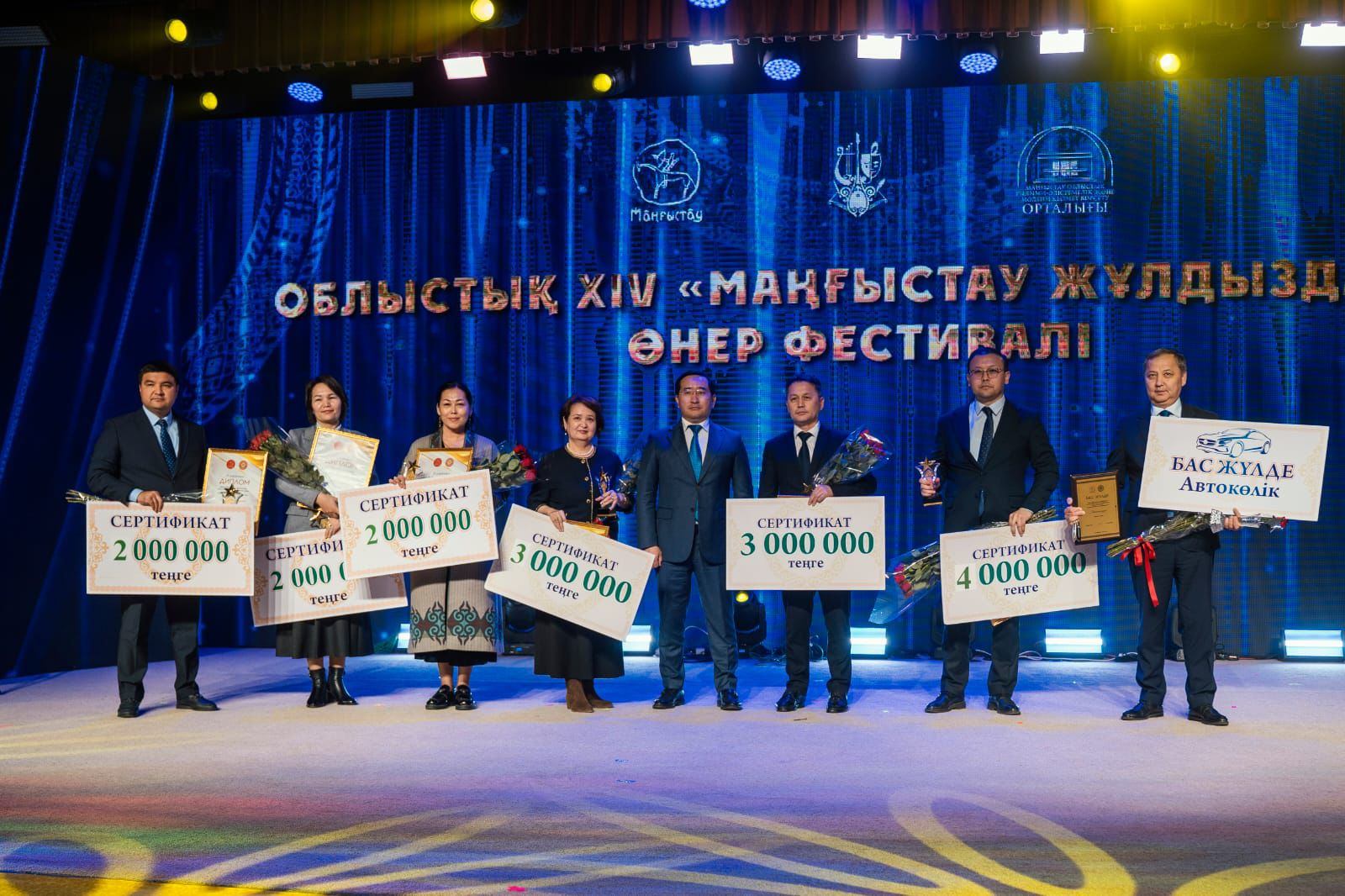Ақтауда өңірлік өнер фестивалінің жеңімпаздары марапатталды