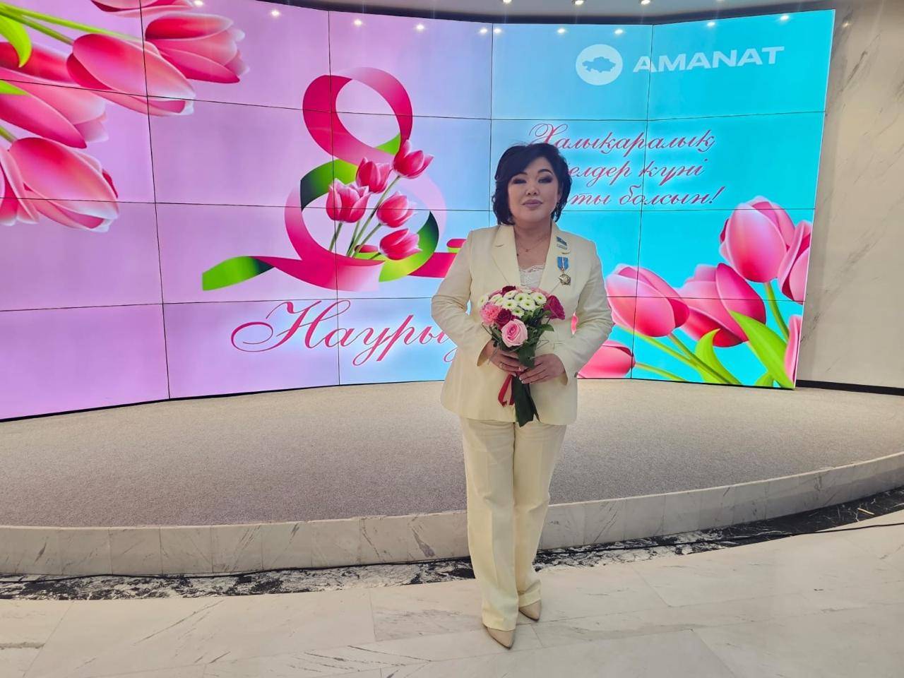 Маңғыстау облыстық мәслихатының депутаты Пәния Сармурзина «Құрмет» орденімен марапатталды