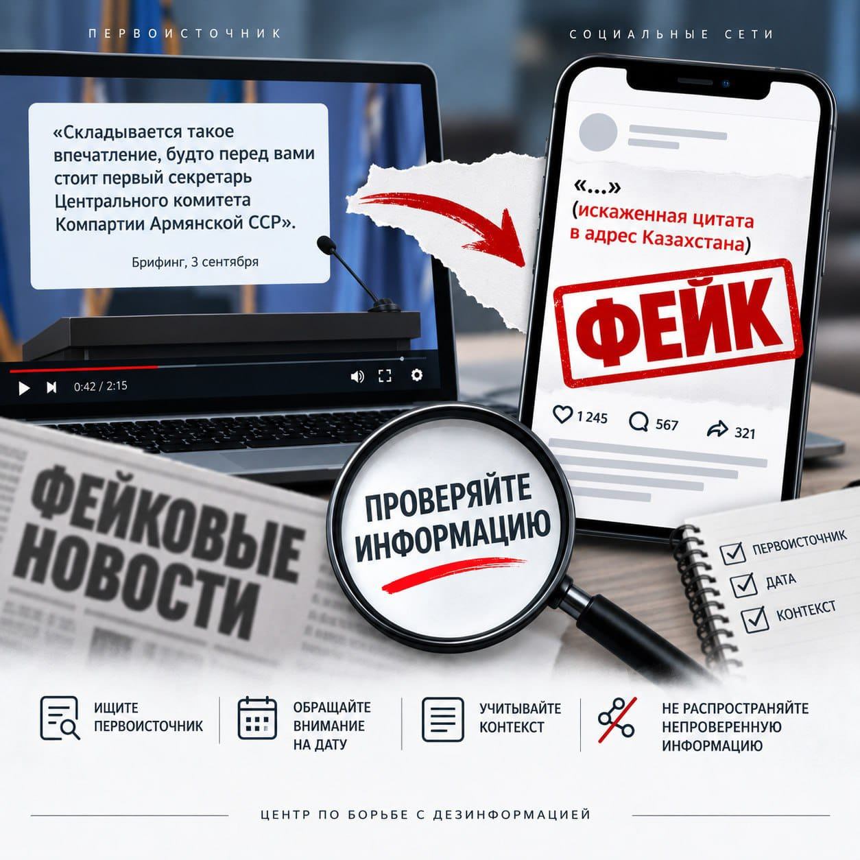 Заявления Никол Пашиняна о Казахстане оказались фейком