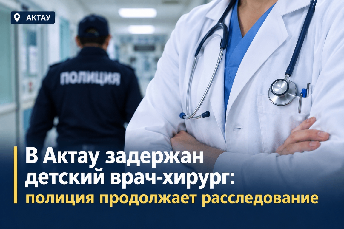 В Актау задержан детский хирург: полиция продолжает расследование