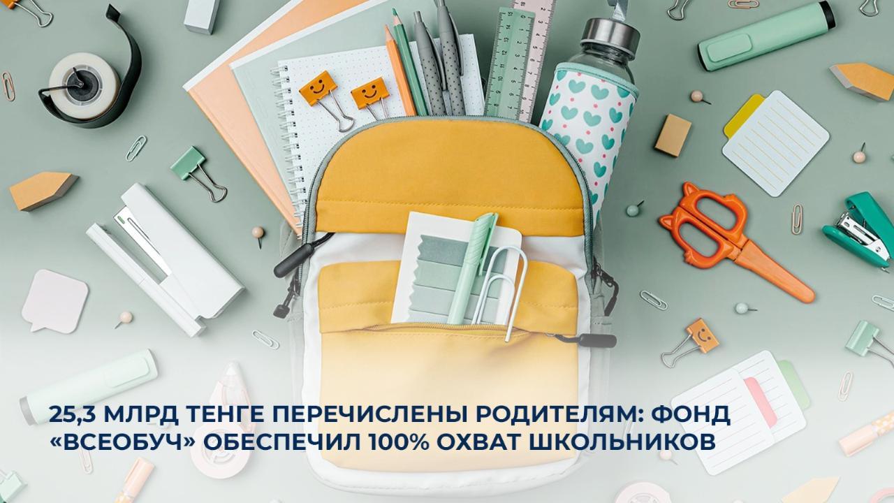 Более 500 тысяч школьников получили помощь из фонда «Всеобуч» на подготовку к учебному году