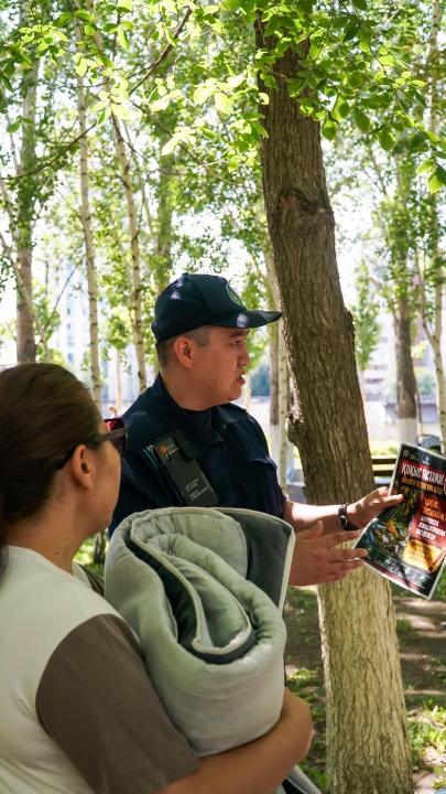 Елорда саябақтарында профилактикалық рейдтер өтіп жатыр