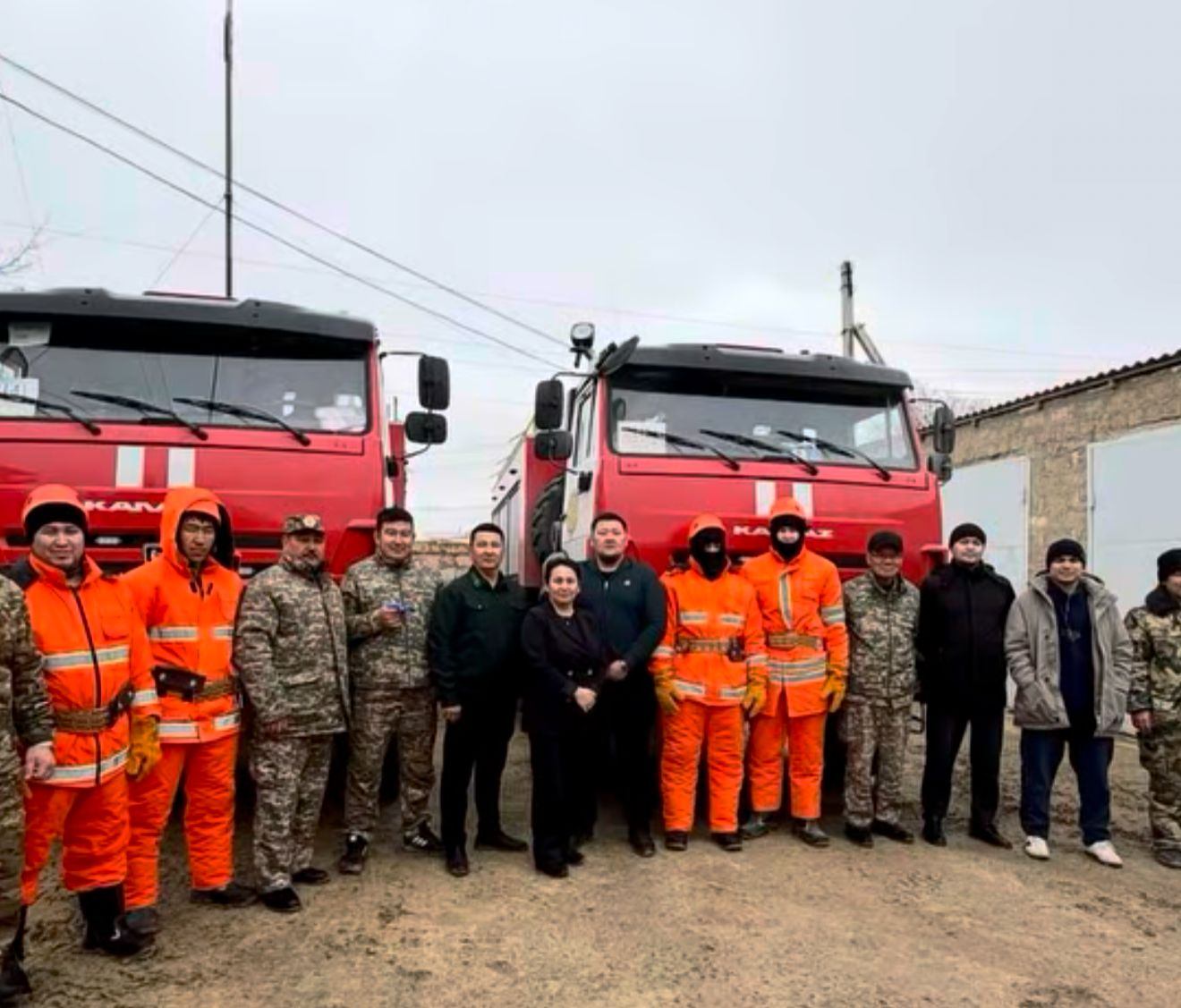 В Устюртский заповедник передали новую пожарную технику