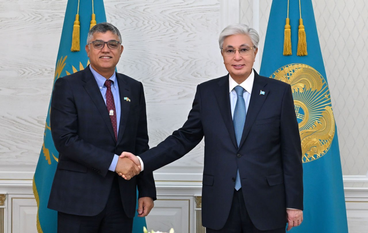 Мемлекет басшысы БҰҰ Дүниежүзілік метеорология ұйымының президенті, БАӘ Ұлттық метеорология орталығының бас директоры Абдулла Әл-Мандусты қабылдады