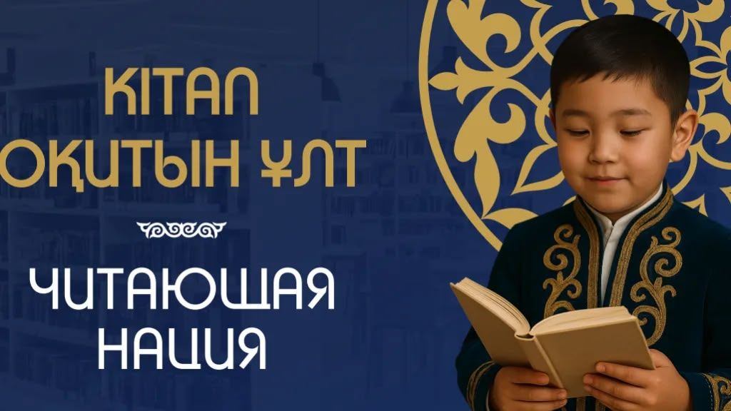 В Казахстане началась регистрация на первый республиканский марафон по чтению «Кітап оқитын ұлт»