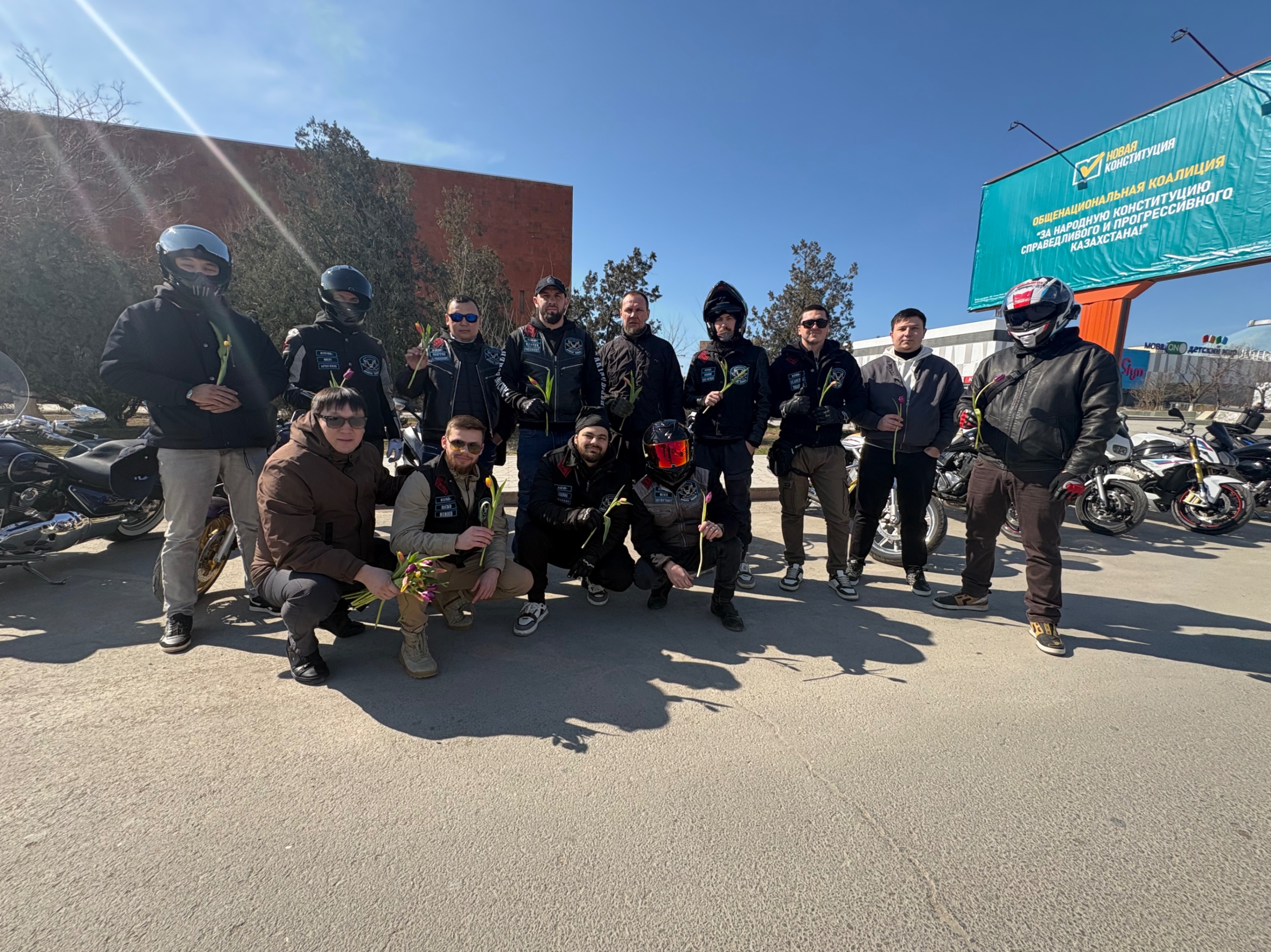 Неожиданный сюрприз для женщин от байкеров Актау