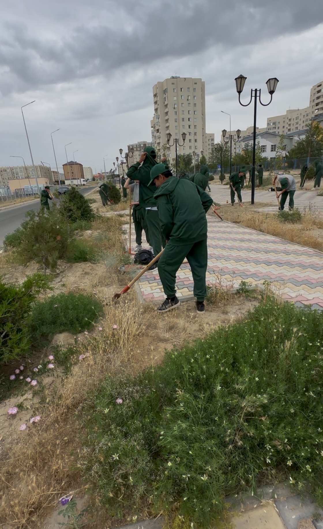 В рамках общенациональной акции «Таза Қазақстан» молодежь провела субботник и запустила экологический челлендж