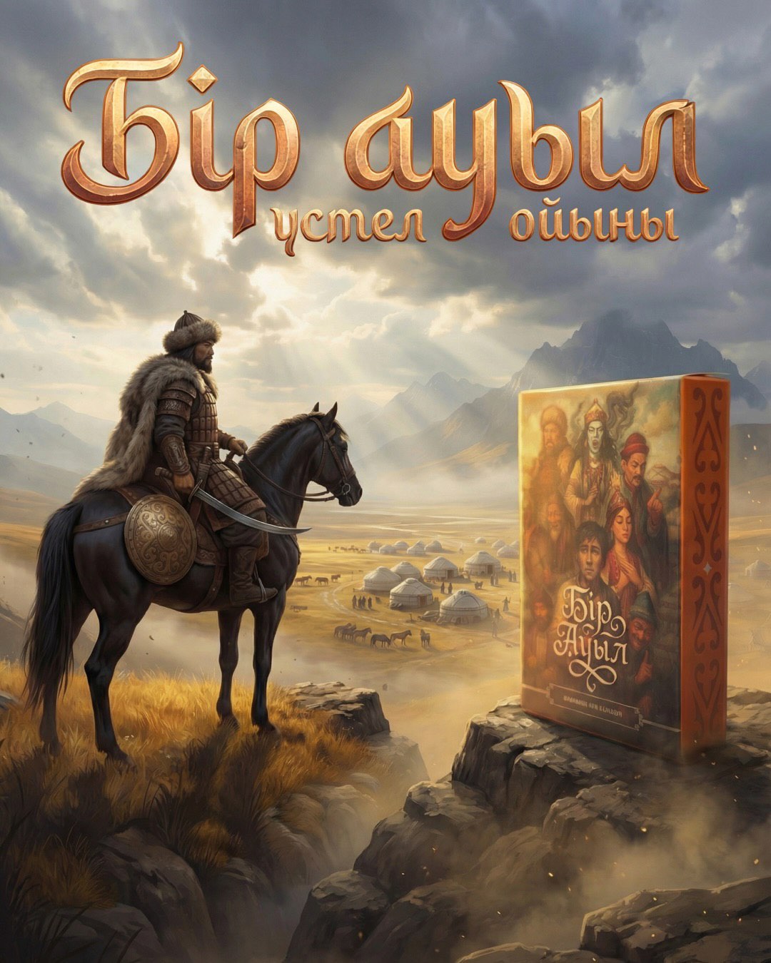 “Бір ауыл”: Ақтаулық жастар қазақи нақыштағы үстел ойынын ойлап тапты