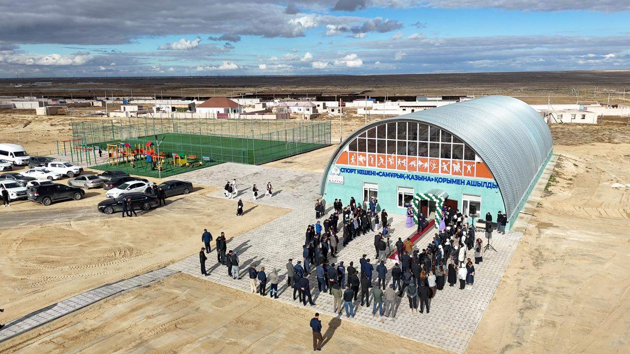 Дәулет ауылында жаңа спорт кешені пайдалануға берілді