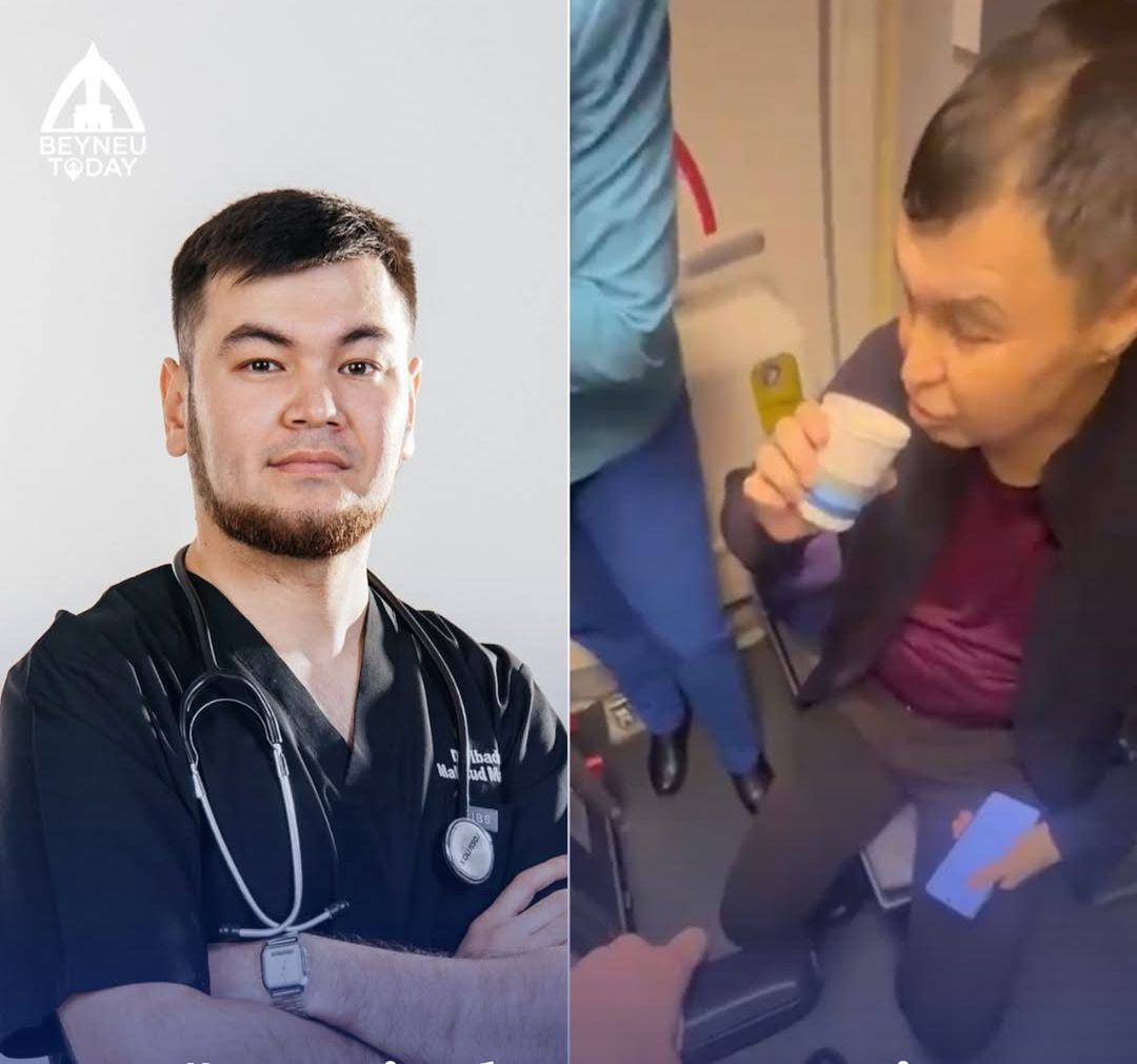 Астана – Ақтау рейсінде маңғыстаулық жігіт жолаушыны құтқарды