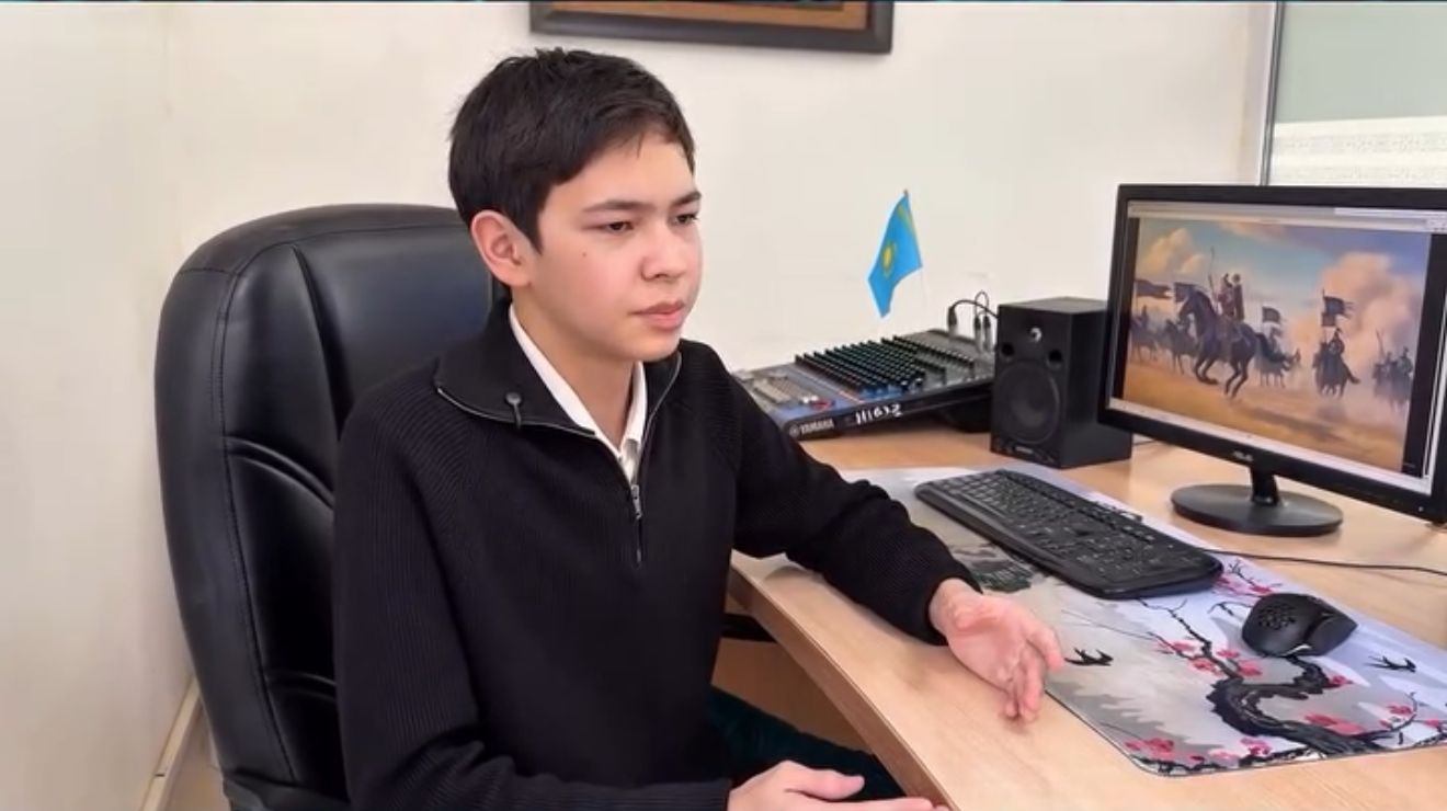 Онды ауылында оқушы жасанды интеллект көмегімен анимациялық фильм жасады