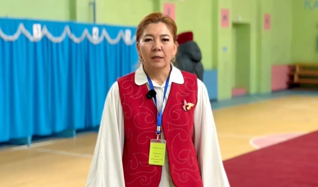 №1 референдум учаскесінің төрайымы Дамен Нурбаева: Маңғыстаудағы референдум учаскелерінің жұмысы қарқынды