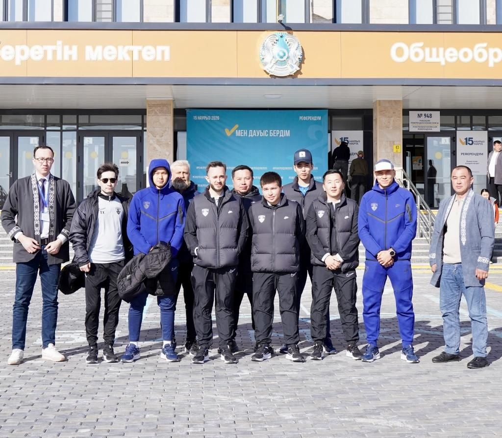 «Каспий» футбол клубының ұжымы референдумға қатысты