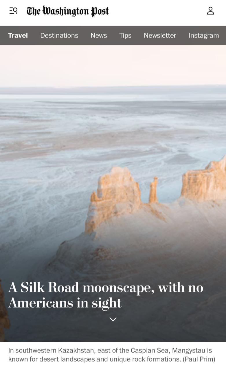 Washington Post-та Маңғыстау туралы репортаж жарық көрді